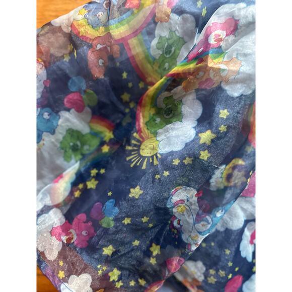 Care Bears Dress Size 6/7 with Blue Lines and Balloon Sleeves - Picture 3 of 9